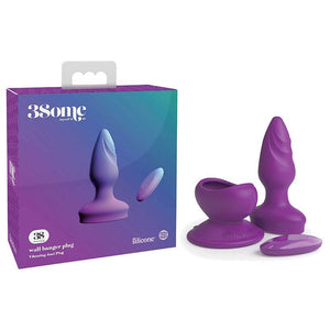 3Some Wall Banger Plug -  USB Rechargeable Vibrating Butt Plug with Wireless Remote - HOUSE OF HALFORD