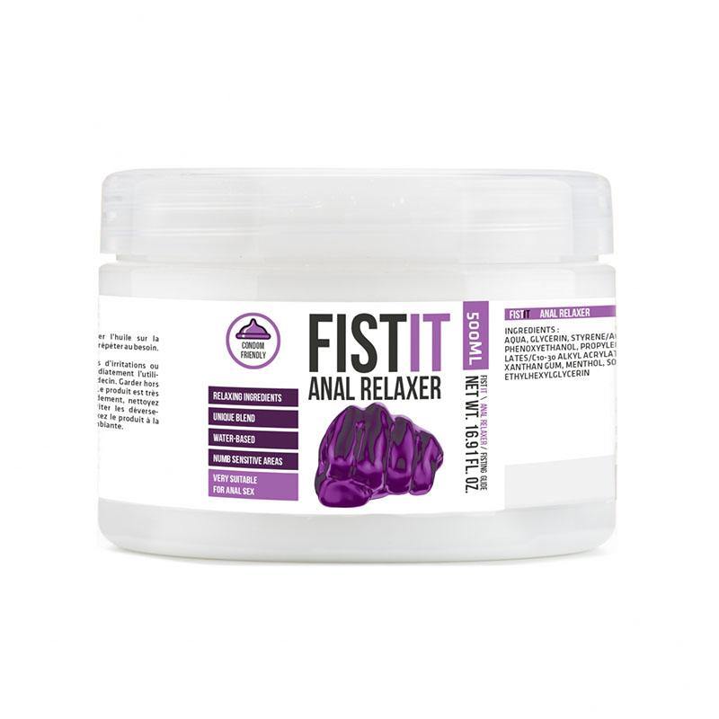 Pharmquests Fist-It Anal Relaxer - Water Based Relaxing Lubricant - 500 ml Tub - HOUSE OF HALFORD