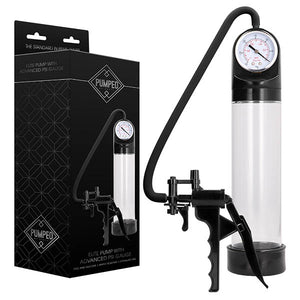 Pumped Elite Pump with Advanced PSI Gauge - Clear Penis Pump with Trigger