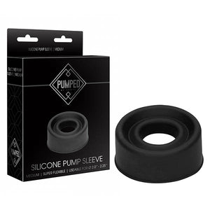Pumped Silicone Pump Sleeve - Black Medium Sized Pump Sleeve
