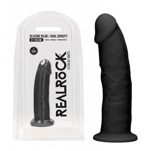 RealRock Ultra 6'' Silicone Dildo - Black 15.2 cm Dong