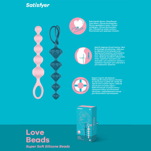 Satisfyer Love Beads -  20.5 cm Anal Beads - Set of 2
