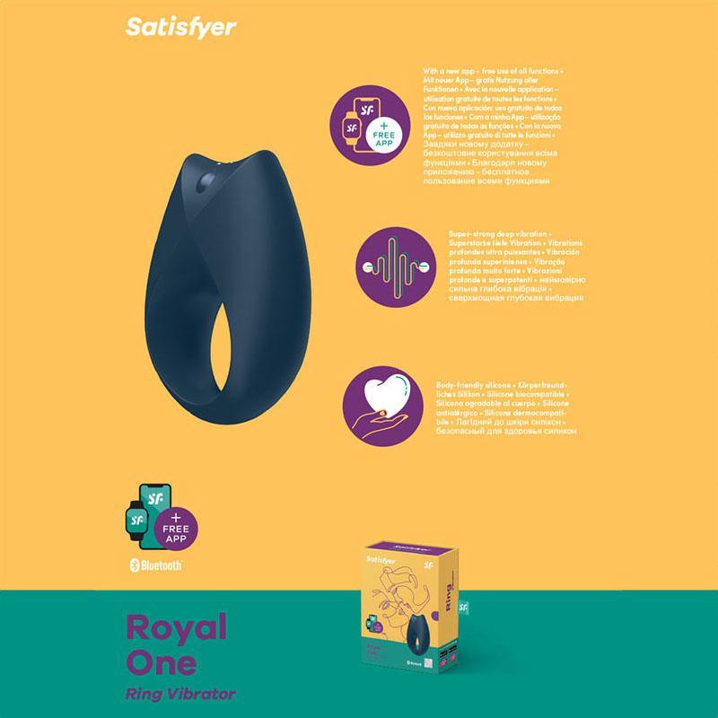 Satisfyer Royal One - App Controlled Vibrating Cock Ring - HOUSE OF HALFORD