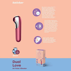 Satisfyer Dual Love - App Contolled Touch-Free USB-Rechargeable Clitoral Stimulator - HOUSE OF HALFORD