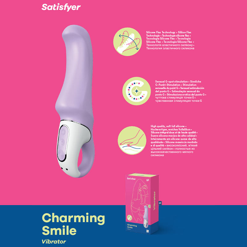 Satisfyer Vibes - Charming Smile - Lilac USB Rechargeable Vibrator