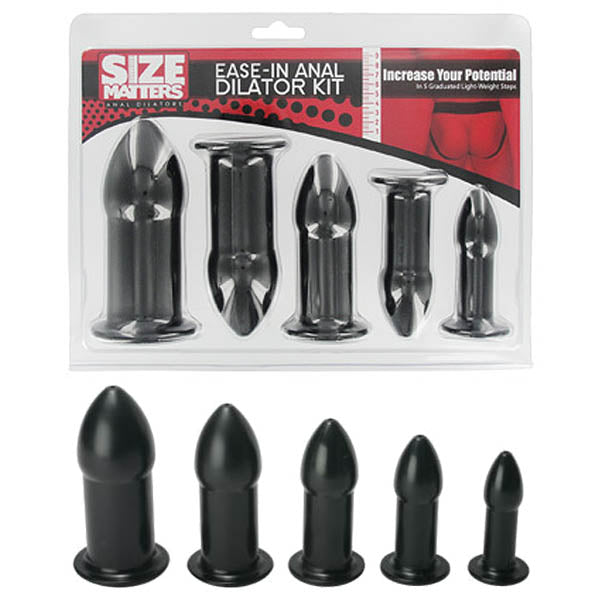 Size Matters Ease-in Anal Dilator Kit -  Butt Plugs - Set of 5