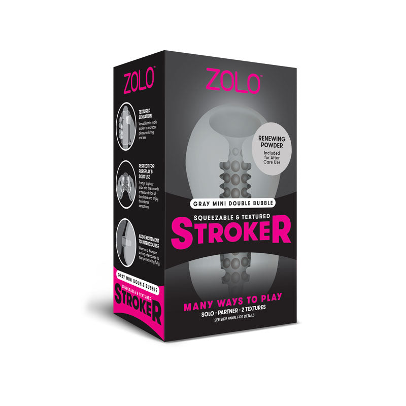 Zolo Grey Mini Double Bubble Stroker - Grey Stroker Sleeve