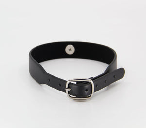 Berlin Baby Vegan Leather Bell Collar - HOUSE OF HALFORD