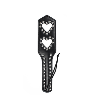 Berlin Baby Faux Leather Studded Heart Paddle - HOUSE OF HALFORD